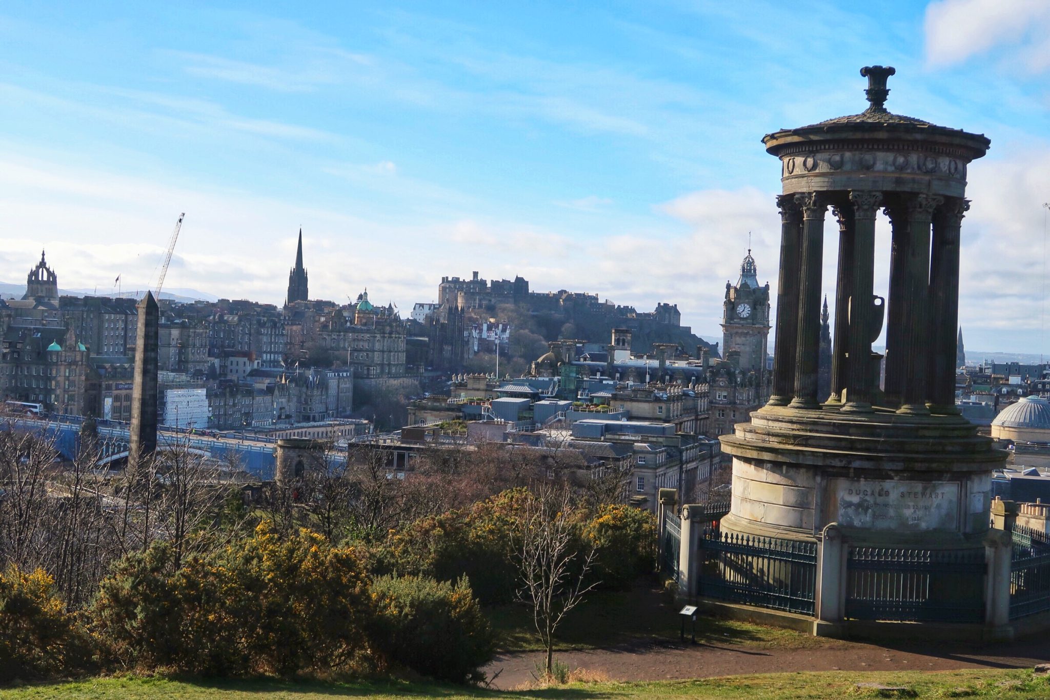 Edinburgh Vegetarian - Calton Hill view