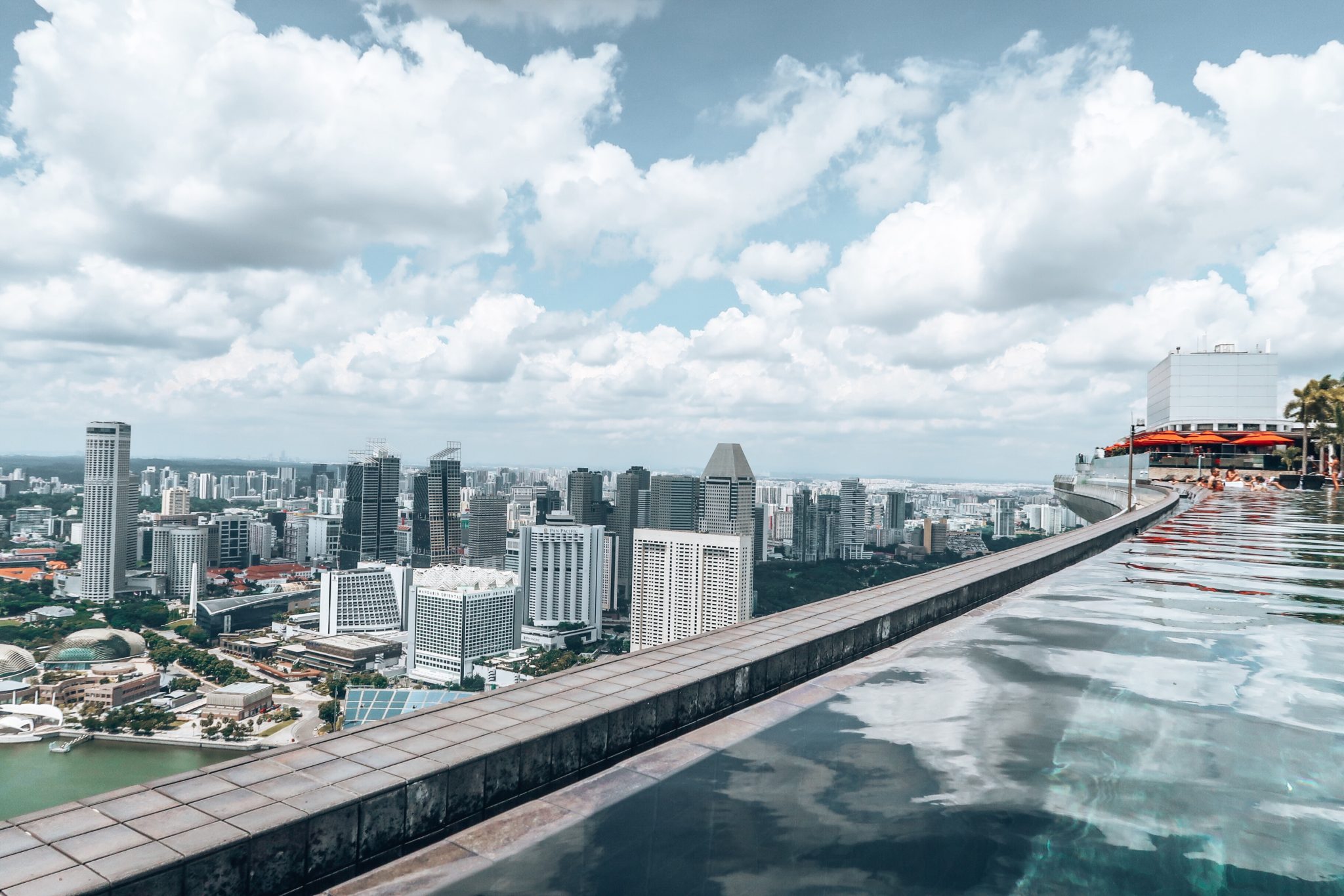 The pool at Marina Bay Sands 